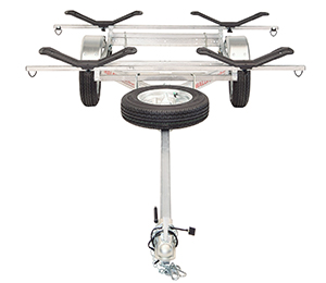 MicroSport™ LowBed™ 2 Kayak Trailer Package (2 Sets MegaWings™ & Spare Tire)